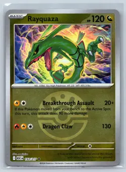 RAYQUAZA (FRIEND BALL) 153/217 RARE ME: ASCENDED HEROES POKEMON REVERSE HOLO NM - Image 1