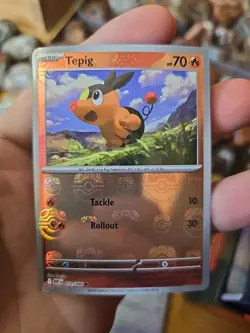 Tepig Master Ball Pattern 011/086 White Flare SV Pokemon TCG - Image 1