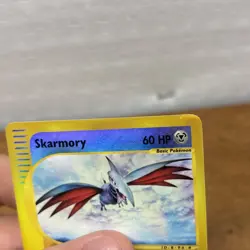 Pokemon TCG Expedition Base Set Skarmory #63/165 Reverse Holo Rare Played - Image 3