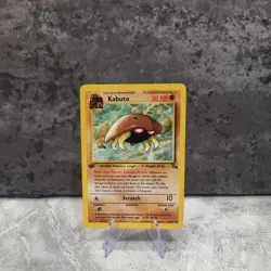 Pokemon TCG Kabuto Fossil 1st Edition Common Card 50/62 (LP) - Image 1