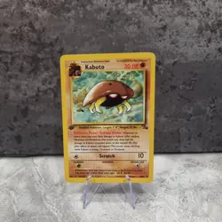 Pokemon TCG Kabuto Fossil 1st Edition Common Card 50/62 (LP) - Image 1