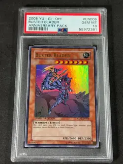 Yugioh PSA 10 Buster Blader YAP1-EN006 Limited Edition Ultra Rare POP 11 - Image 2