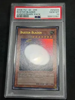 Yugioh PSA 10 Buster Blader YAP1-EN006 Limited Edition Ultra Rare POP 11 - Image 3