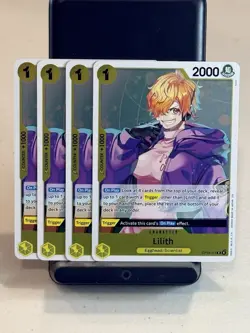 Lilith Playset - OP13-113 x4 - Carrying On His Will - One Piece TCG - English NM - Image 1