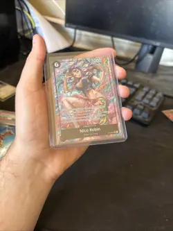 Nico Robin OP12-087 6 Cost 7000 Power Alt Art Foil Super Rare Small Indent LOOK - Image 1