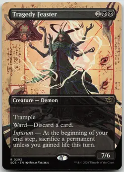 Tragedy Feaster (Borderless) Secrets of Strixhaven 293 NM R - Image 1