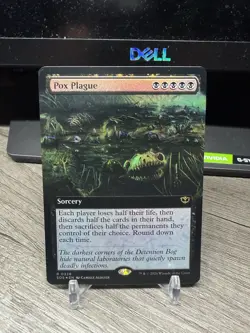 Pox Plague - Foil - Extended Art Secrets of Strixhaven MTG - Image 1