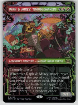 Raph & Mikey, Troublemakers Showcase Foil R Teenage Mutant Ninja Turtles 250 NM - Image 1