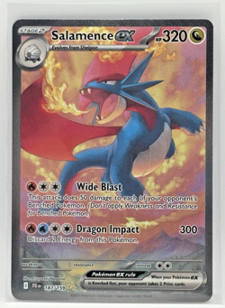 Salamence ex 187/159 Sv09: Journey Together Holo Rare Full Art Pokemon Card - Image 1