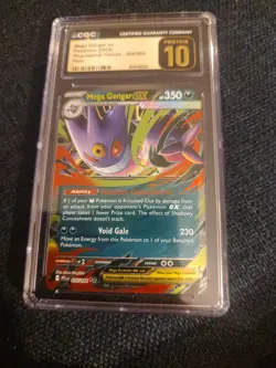 Mega Gengar ex CGC Pristine 10 Phantasmal Flames Holo 056/094 Pokemon TCG 2025 - Image 1