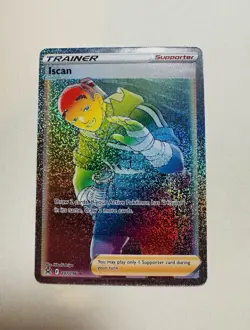 Pokemon TCG Iscan 207/196 Lost Origin Full Art Trainer Rainbow Secret Rare - Image 1