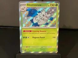 2024 POKEMON SV PALDEAN FATES - PAF EN #101/091 ABOMASNOW SHINY RARE - Image 1