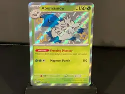 2024 POKEMON SV PALDEAN FATES - PAF EN #101/091 ABOMASNOW SHINY RARE - Image 3