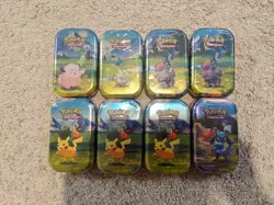 🔥Pokemon Mega Evolution Ascended Heroes Mini Tin X8 Brand New Sealed Lets Go!📈 - Image 1