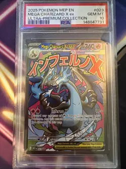 MEGA CHARIZARD X EX UPC Black Star Promo #023 PSA 10 Gem Mint Pokemon - Image 1