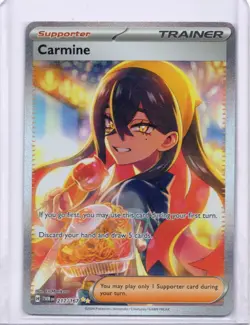 Pokemon TCG Carmine 217/167 Twilight Masquerade Pokemon NM Condition - Image 1