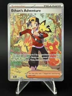 Ethan's Adventure 236/182 Special Illustration Rare Destined Rivals Pokemon NM - Image 1