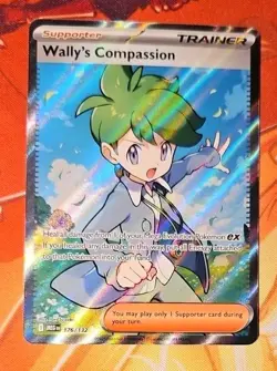 Pokemon TCG Mega Evolution Wally’s Compassion Trainer #176/132 Full Art NM - Image 1