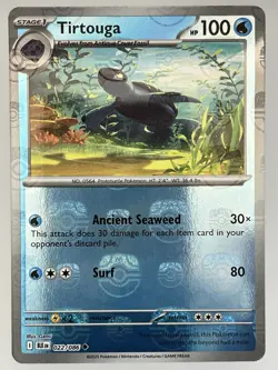 Pokemon TCG Tortuga 22/86 Black Bolt Reverse Holo Master Ball Pattern - Image 1