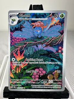Pokemon TCG Gloom 198/197 SV03 Obsidian Flames Holo Illustration Rare NM - Image 1