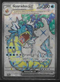 Pokemon Scarlet & Violet Base, Gyarados EX #225 Full Art (NM) - Image 1