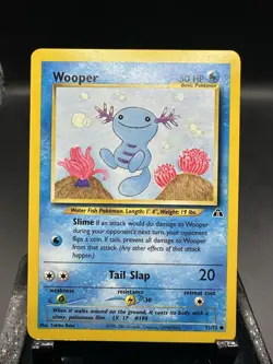 Pokemon TCG Wooper 71/75 Neo Discovery Lp - Image 1
