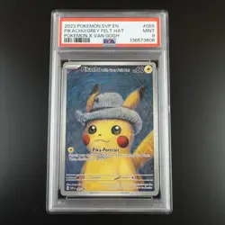 2023 Pokemon SVP Pikachu With Grey Felt Hat Pokemon x Van Gogh PSA 9 graded Mint - Image 1