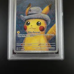 2023 Pokemon SVP Pikachu With Grey Felt Hat Pokemon x Van Gogh PSA 9 graded Mint - Image 3