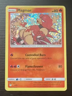 Magmar - 3/12 - McDonald's Holo - Promo TCG Pokemon - MP - Minor Warping (Pic) - Image 1