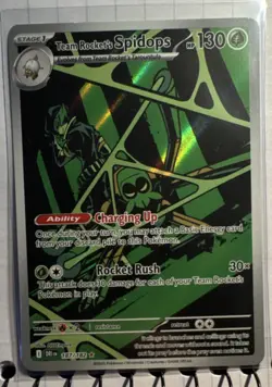 Pokemon Sv10: Destined Rivals TEAM ROCKET'S SPIDOPS IR 187/182 HOLO - Image 1