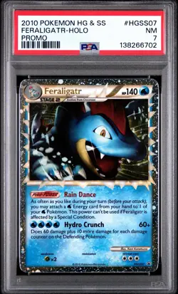 2010 POKEMON HEARTGOLD & SOULSILVER PROMO #HGSS07 FERALIGATR-HOLO PSA 7 New Cert - Image 1