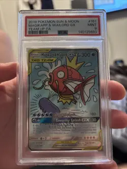 2019 Pokemon Team Up Magikarp & Wailord Gx Tag Team #161 PSA 9 - Image 1