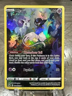 2023 Pokemon Sword & Shield Crown Zenith Galarian Gallery Mew #GG10/GG70 - Image 1