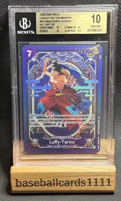 One Piece Luffy-Tarou SP OP11 Fist of Divine Speed BGS 10 Beckett Pristine P1 - Image 1