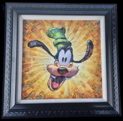 Framed, Fine Art, 18" x 18", Goofy Portrait "DDC Goofy" Artist Greg McCullough - Image 1