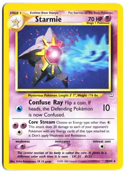 Starmie Rare Neo Revelation 25/64 LP - Image 1
