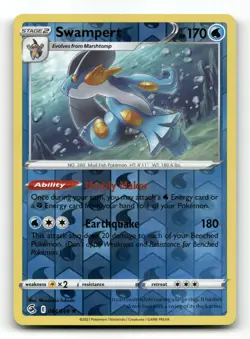 Swampert 064/264 - Fusion Strike Reverse Holo - Pokemon Card NM/M - Image 1