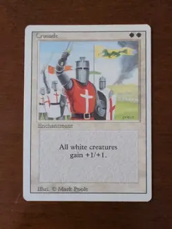 Crusade Revised Edition MTG Clean Front Banned Card Rare - Image 1