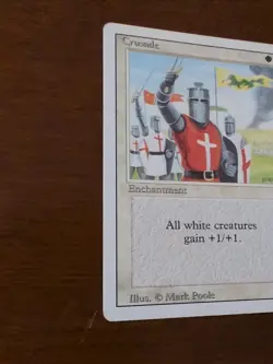 Crusade Revised Edition MTG Clean Front Banned Card Rare - Image 2