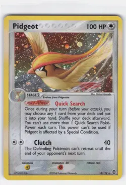 PIDGEOT 10/112 HOLO RARE FIRERED & LEAFGREEN POKEMON - Image 1