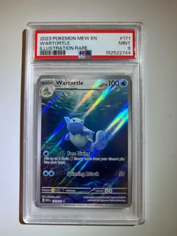 Pokemon TCG Card - Scarlet & Violet 151 English - Wartortle 171/165 - PSA 9 MINT - Image 1