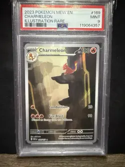 Pokemon Charmeleon Illustration Rare Holo 169/165 Sv151 PSA 9 100HP - Image 1