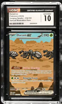 DURANT EX Surging Sparks Special Illustration Rare #236 CGC 10 Pokemon - Image 1