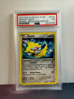 2015 Pokemon Jirachi Holo XY62 Black Star Promo PSA 7 CGC BGS pop 4 - Image 1
