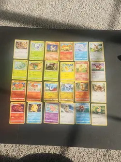 Pokemon Card Lot #OGS Non Holos (24 cards) NM ORIGINAL GANG POKEMON - Image 1