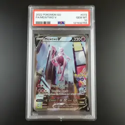 PSA 10 Mewtwo V 072/078 Pokemon Go Full Art Holo Graded Pokemon Card - Image 1