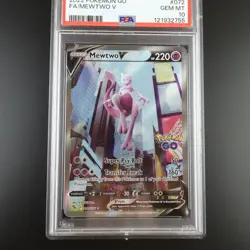 PSA 10 Mewtwo V 072/078 Pokemon Go Full Art Holo Graded Pokemon Card - Image 3
