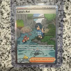 Lana’s Aid 219/167 SAR Full Art Trainer Twilight Masquerade Pokemon Card NM - Image 1