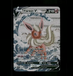HOLO FLAREON Card FLAREON Pokemon Card FAN MADE NOT TCG - Image 1