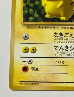Pokemon Ivy Pikachu CoroCoro Promo Glossy Ken Sugimori Error Japanese LP - Image 5